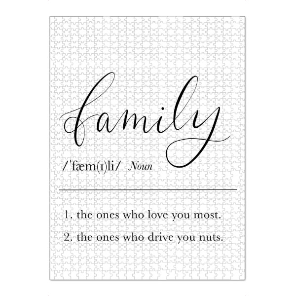 Puzzle Ravensburger "Family - Lexikon Definition" artboxONE - Typografie,Lustig