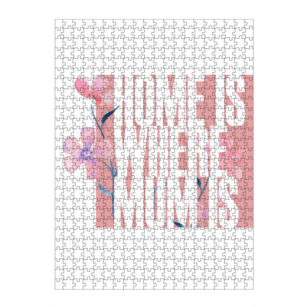 artboxONE Puzzle "Home is where mum is - floral" artboxONE - Typografie,Floral,Liebe,Für Mama
