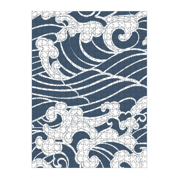 Puzzle Ravensburger "Japanische Wellen" artboxONE - Natur,Abstrakt,Reise / Strand und Meer,Unterwasser - Wellen,Meer,Japan,Malerei,Wasser,Abstrakt