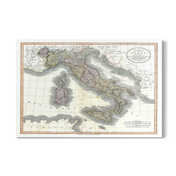 Galerie-Print "Italy pictorial map" 30x20 cm artboxONE