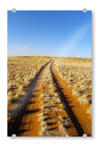 Acrylglasbild "Pfad durch die Wüste" artboxONE - Natur,Reise,Reise / Afrika,Reise / Länder