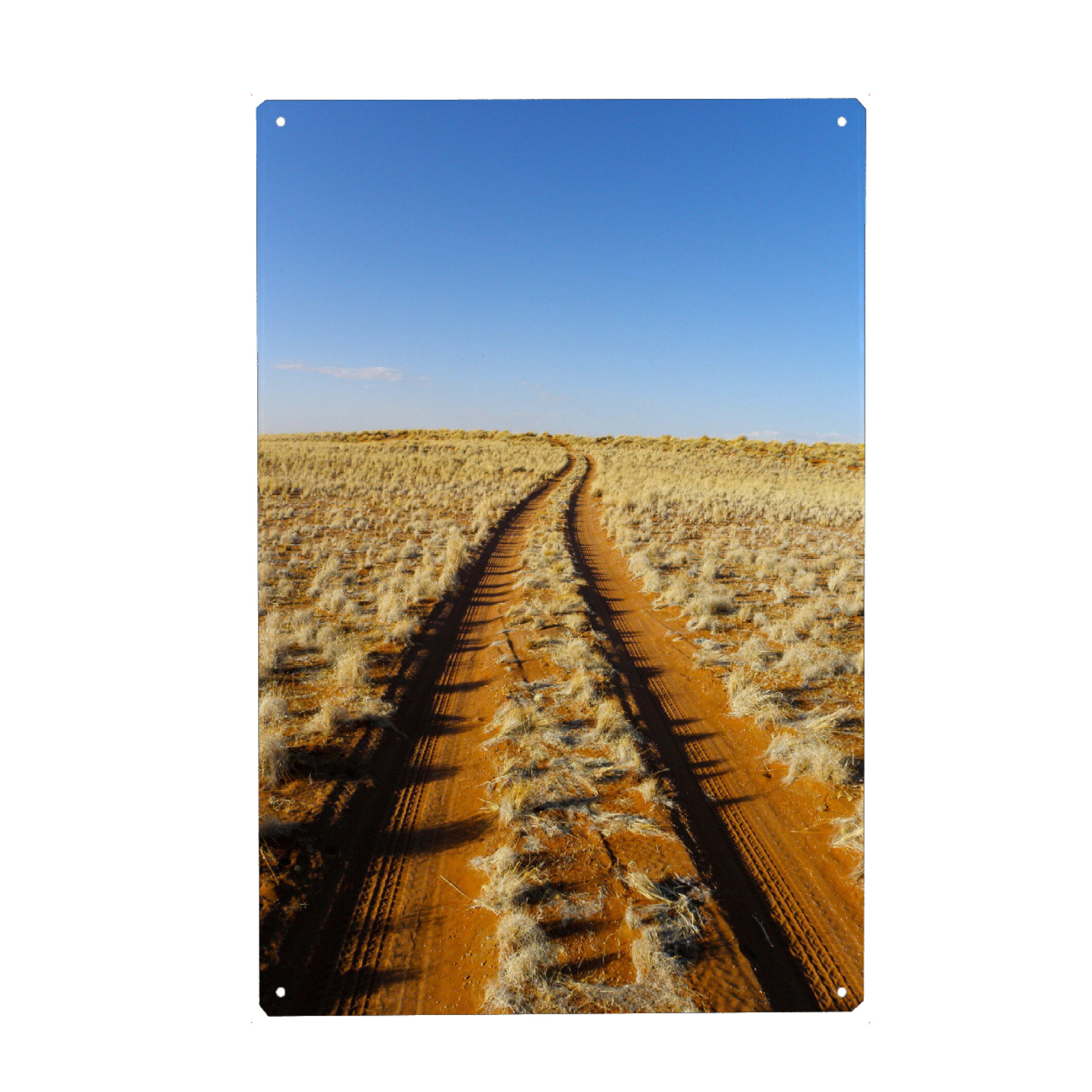 Metall Poster "Pfad durch die Wüste" artboxONE - Natur,Reise,Reise / Afrika,Reise / Länder