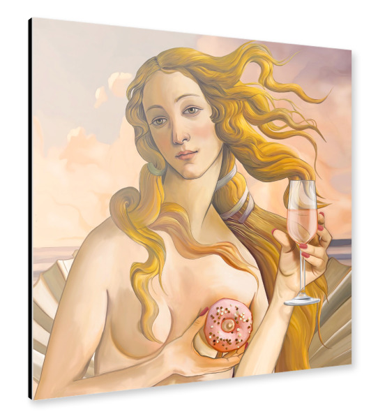 Alu-Dibond "Venus rosa" 30x30 cm artboxONE