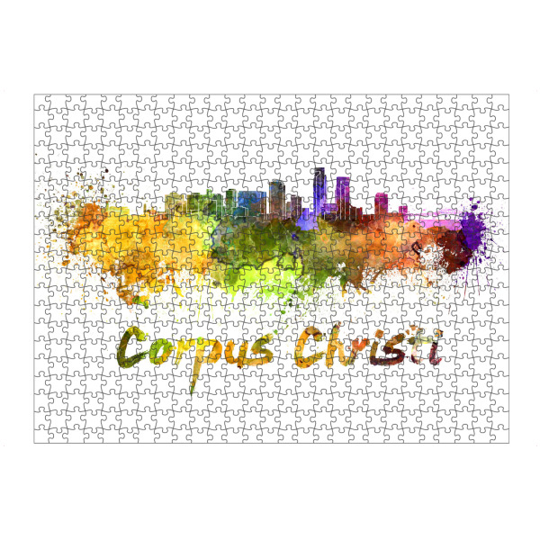 Puzzle Ravensburger "Skyline von Fronleichnam -b" artboxONE - Städte,Abstrakt,Architektur