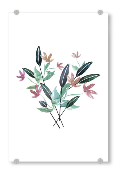 Acrylglasbild "Fantasy Flower Bouquet" artboxONE - Natur,Floral