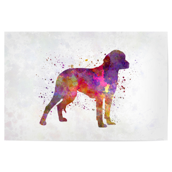 Poster "Deutscher Jagdhund in Aquarell" artboxONE - Tiere,Abstrakt