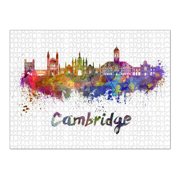 Puzzle Ravensburger "Skyline von CAMBRIDGE" artboxONE - Städte,Reise,Abstrakt,Architektur