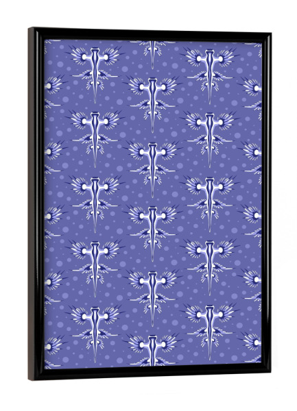 Poster mit schwarzem Rahmen "Blauer Seedrache" artboxONE - Natur,Tiere,Abstrakt