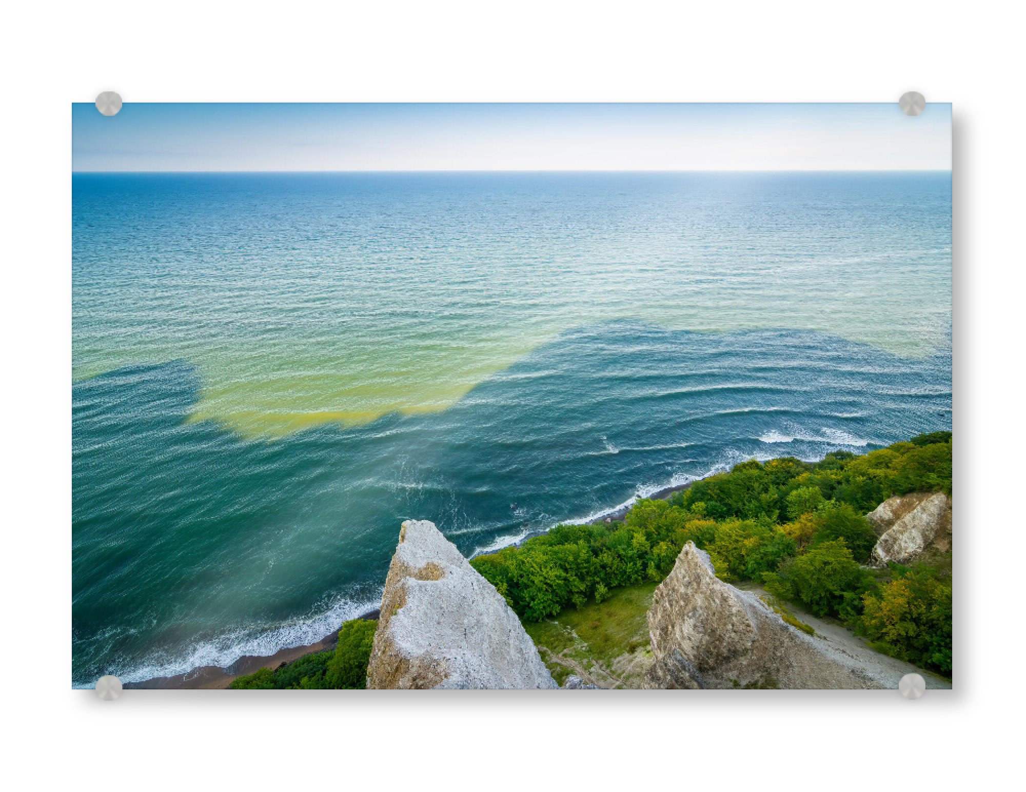 Acrylglasbild "Victoriasicht auf Insel Rügen" artboxONE - Natur,Reise - Kreideküste,Kreidefelsen,Jasmund,Deutschland
