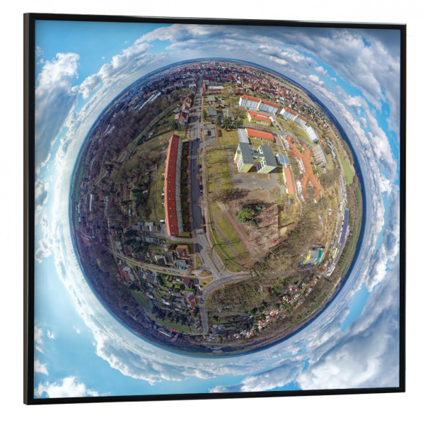 Poster mit schwarzem Rahmen 30x30 cm "Tangerhütte - Gesamtschule" artboxONE - Städte,Reise,Architektur,Reise / Länder,Städte / Weitere