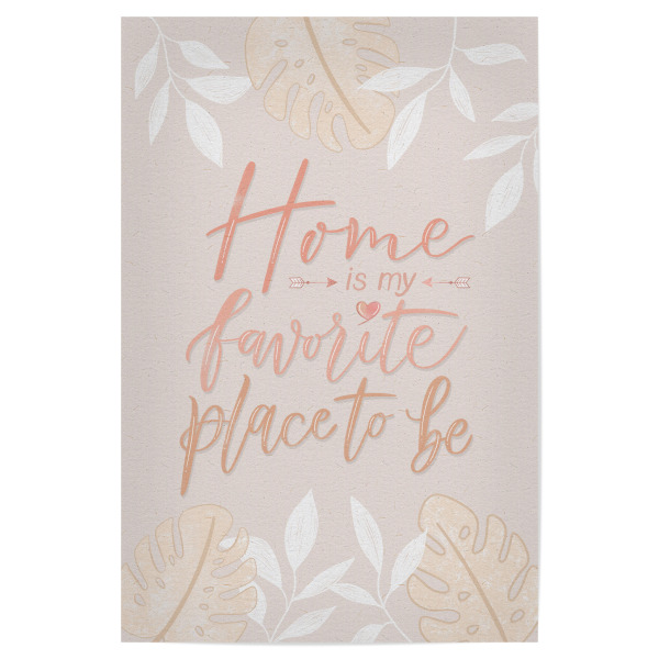 Poster 30x20 cm "Home is My Favorite Place to Be" artboxONE - Typografie,Floral,Liebe