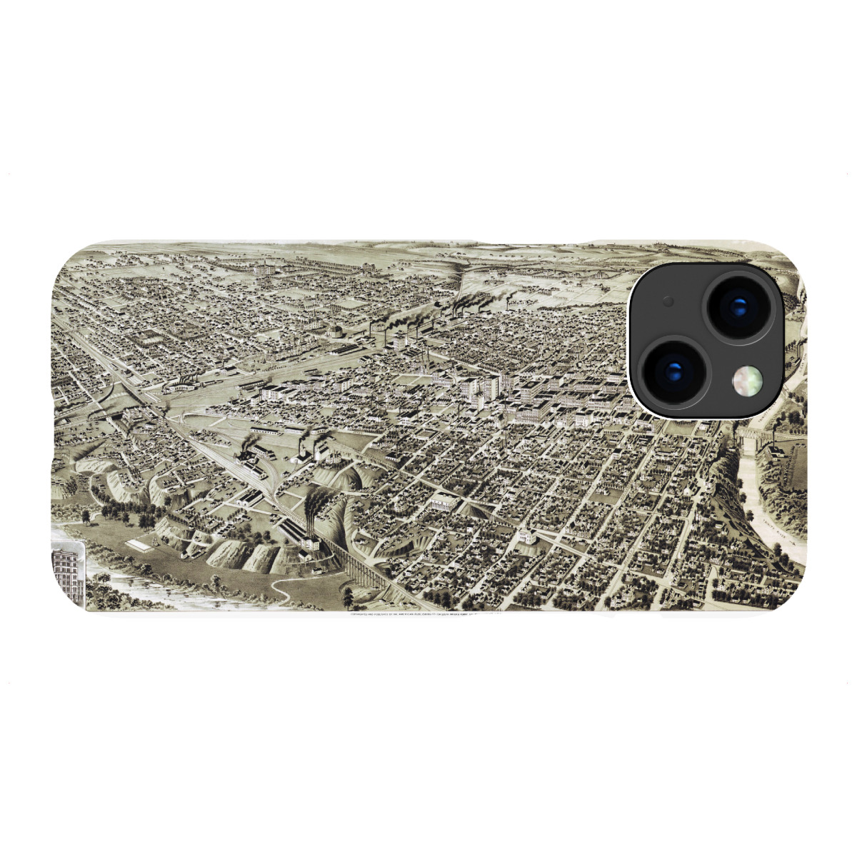 iPhone "Karte von Fort Worth - Texas" Premium-Case Handyhülle artboxONE
