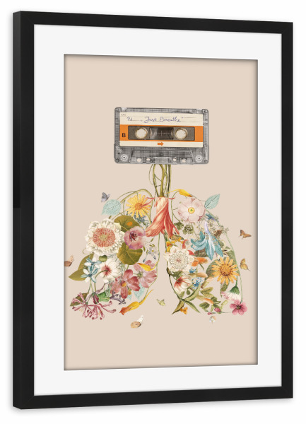 Poster mit Rahmen schwarz "Enkel Dika - Music of Nature" artboxONE - Natur,Floral,Musik