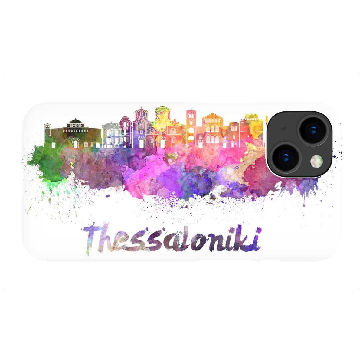 iPhone "THESSALONIKI skyline-x" Premium-Case Handyhülle artboxONE