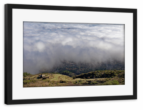 Poster mit Rahmen schwarz "Teneriffa - Wolkengrenze" artboxONE - Städte,Natur,Reise,Reise / Strand und Meer,Reise / Länder