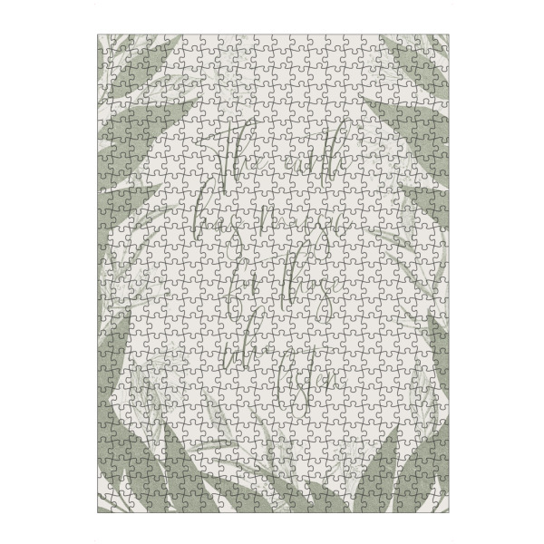 artboxONE Puzzle "The earth has music - listen" artboxONE - Typografie,Natur,Floral