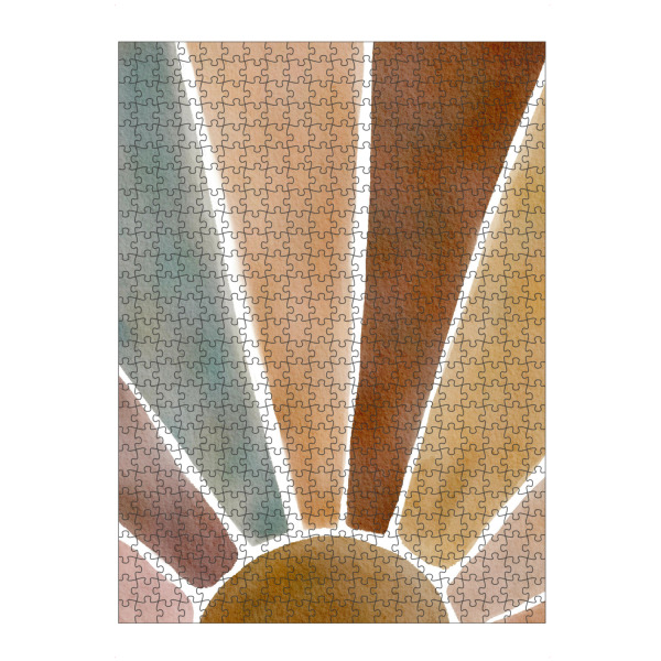 artboxONE Puzzle "Abstract Sunset" artboxONE - Abstrakt - Abstrakter sonnenuntergang,Sonnenuntergang,Sonne,Bunt,Gemälde