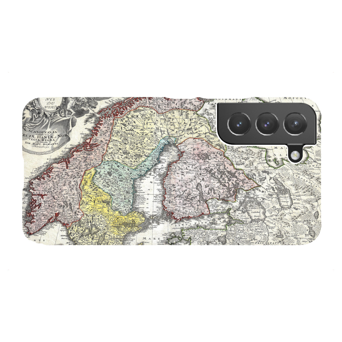 "Alte Karte von Skandinavien-f"für Samsung Galaxy - Premium-Case Handyhülle artboxONE