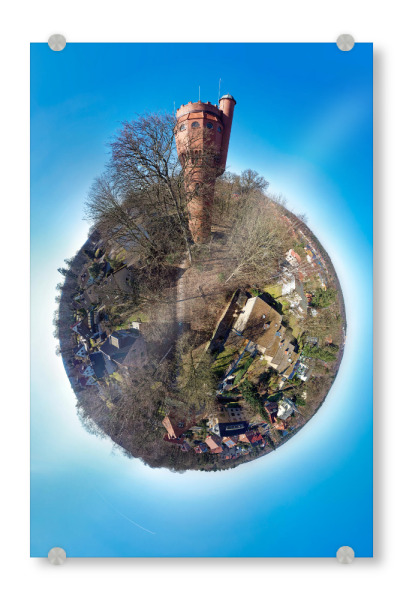 Acrylglasbild "Mölln - Wasserturm; low" artboxONE - Städte,Reise,Architektur,Reise / Länder,Städte / Weitere