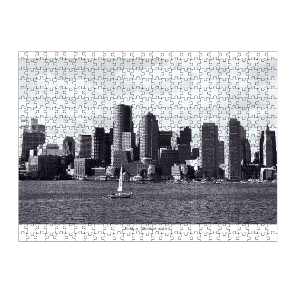 artboxONE Puzzle "Boston Skyline, Massachusetts" artboxONE - Reise,Schwarzweiß,Architektur,Reise / Strand und Meer,Reise / Länder