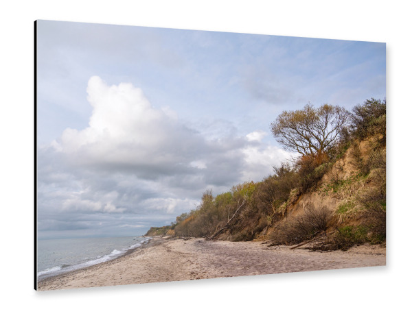 Alu-Dibond "Strand, Steilküste, Ostsee" 30x20 cm artboxONE