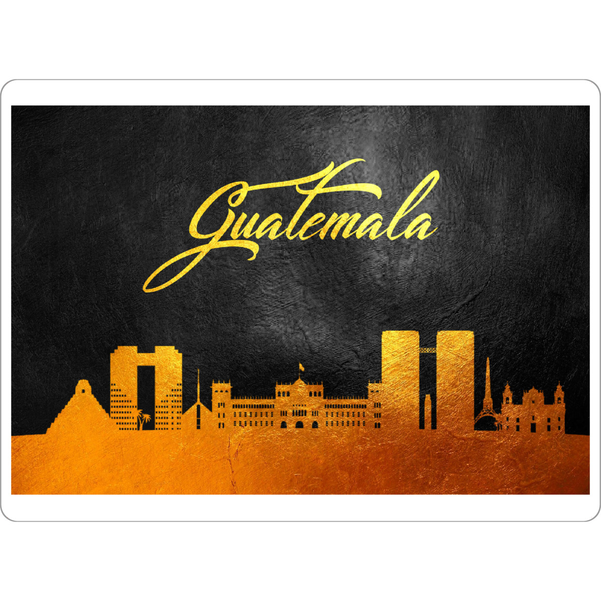 Tischset "Goldene Skyline" artboxONE - Städte - Guatemala,Gold,Skyline,Stadt - Bild guatemala