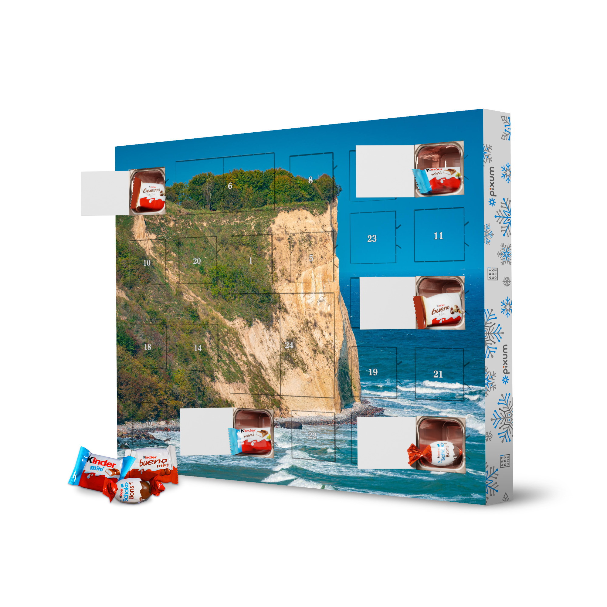 Adventskalender XXL mit Produkten von Kinder Kap Arkona artboxONE Adventskalender Natur