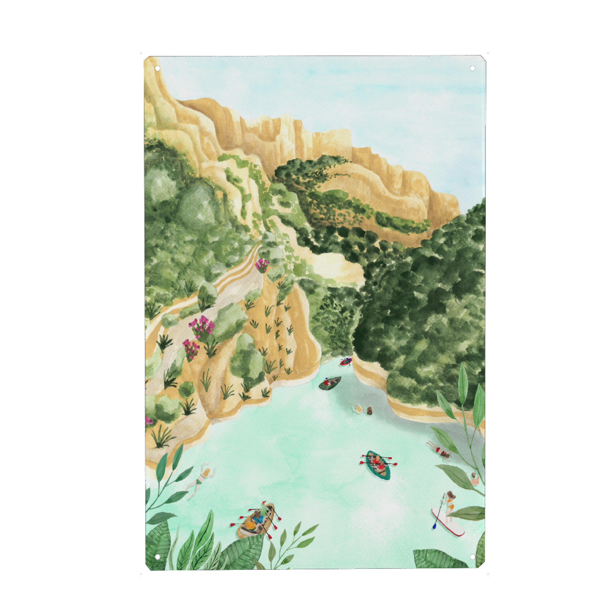 Metall Poster "Summer In The Canyon" artboxONE - Natur,Reise
