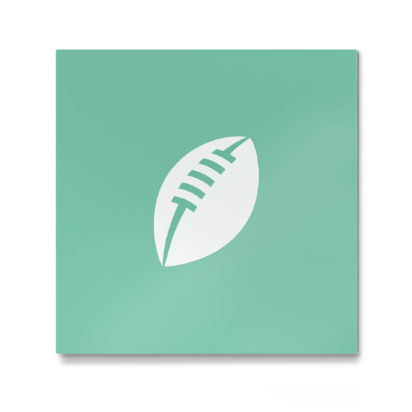 Galerie-Print "Football bunt" 30x30 cm artboxONE