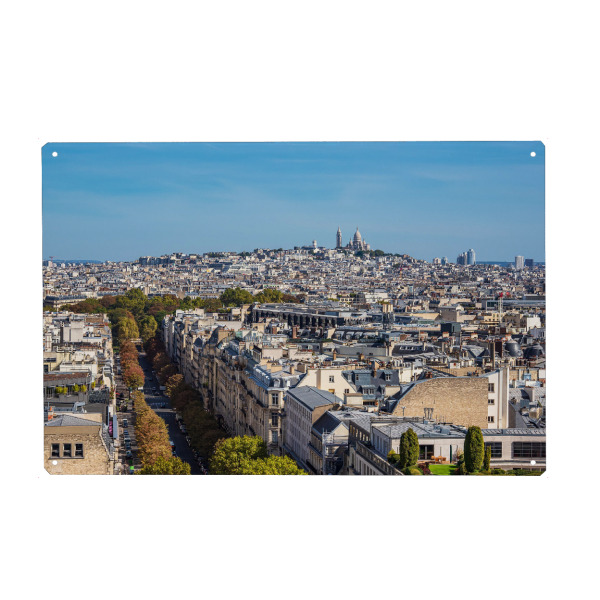 Metall Poster "Paris, Basilika Sacre-Coeur" artboxONE - Reise,Architektur,Städte / Paris,Reise / Länder