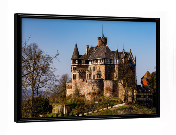 Poster mit schwarzem Rahmen "Schloss Berlepsch" artboxONE - Natur,Architektur - Schloss,Burg,Berlepsch,Witzenhausen,Hessen,Märchenschloss,Deutschland