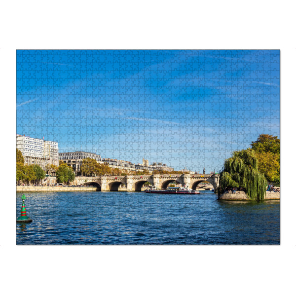 Puzzle Ravensburger "Seine, Brücke und Häuser" artboxONE - Reise,Architektur,Städte / Paris,Reise / Länder