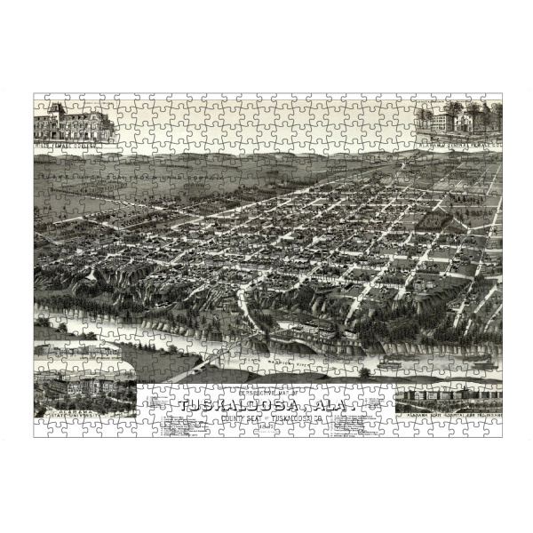 artboxONE Puzzle "Alte Tuscaloosa-Alabama-Karte" artboxONE - Kartografie