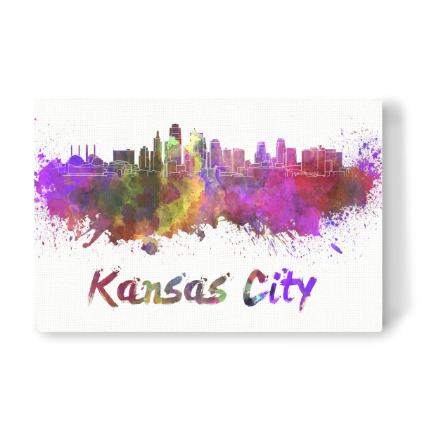 Leinwandbild "Skyline von KANSAS CITY" artboxONE - Städte,Abstrakt,Architektur