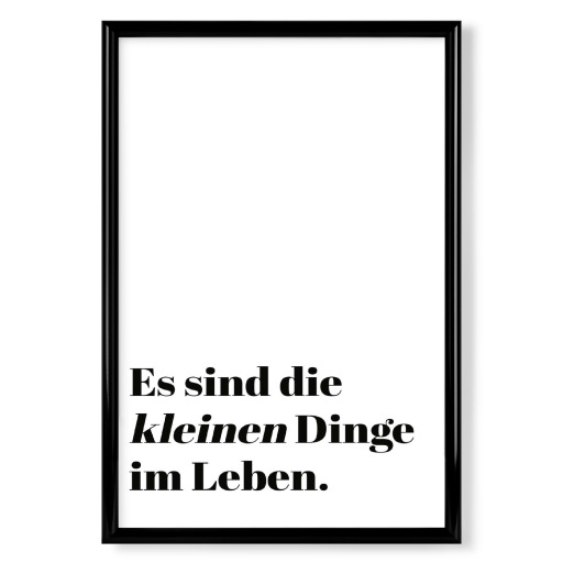 Es sind die kleinen Dinge
