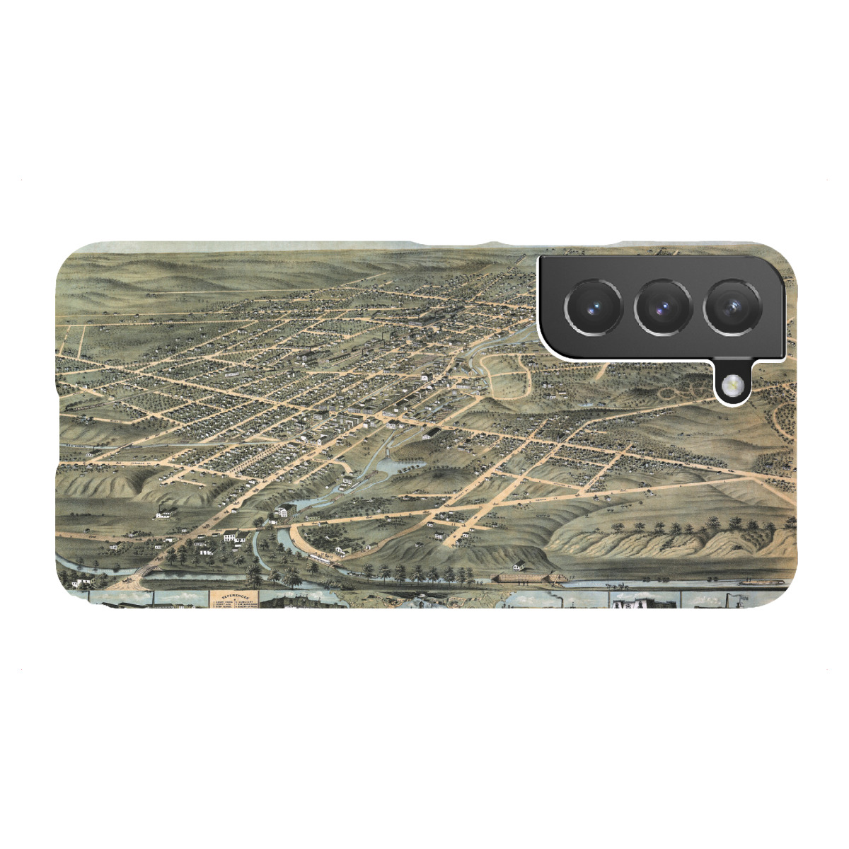 "Karte von Akron"für Samsung Galaxy - Premium-Case Handyhülle artboxONE