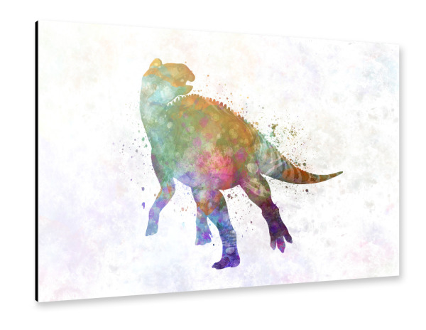 Alu-Dibond "Edmontosaurus im Aquarell" 30x20 cm artboxONE