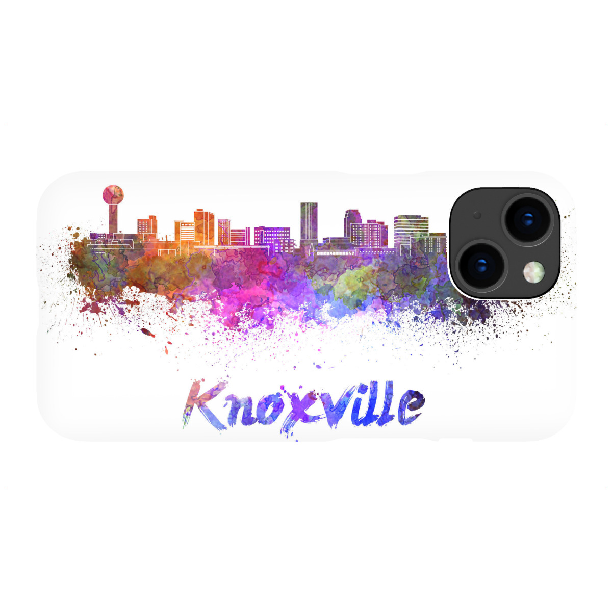"KNOXVILLE-Skyline im Aquarell"für iPhone - Premium-Case Handyhülle artboxONE