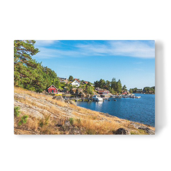 Leinwandbild "Bucht Stølekilen bei Søgne" artboxONE - Natur,Reise,Reise / Strand und Meer,Reise / Länder