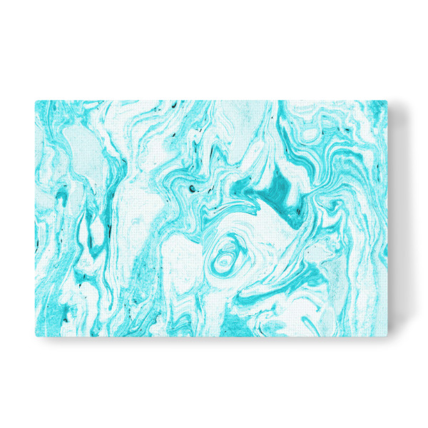 Leinwandbild "Ozeanblauer Marmor" artboxONE - Abstrakt,Marmor - Grafik,Andere,Muster,Abstrakt,Marmor,Exotisch,Blau,Ozean,Meer,Wellen