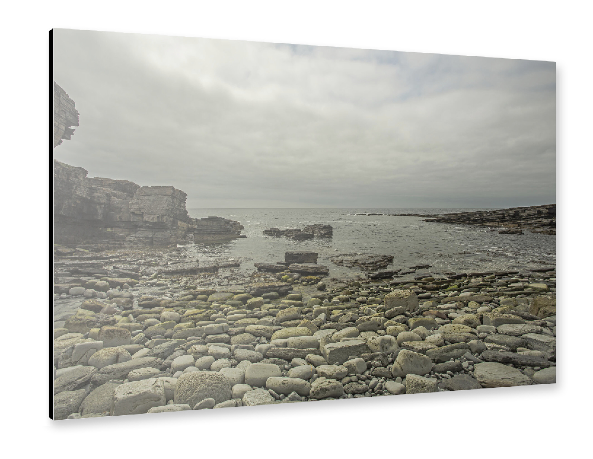 Alu-Dibond "Steinige Küste auf Orkney" 30x20 cm artboxONE