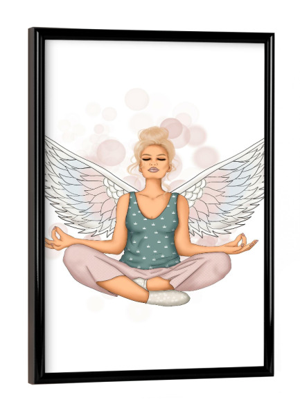 Poster mit schwarzem Rahmen "Mentale Selbstfürsorge" artboxONE - Menschen,Fashion,Sport,Für Mama