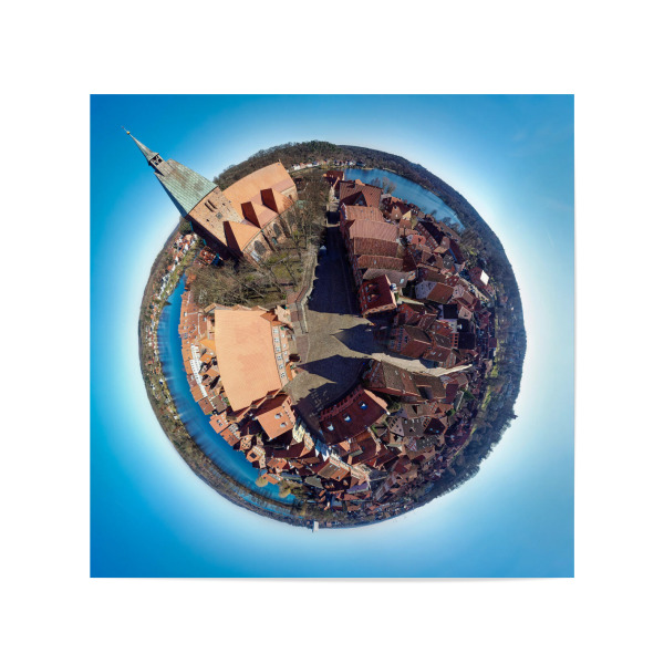 Poster 20x20 cm "Mölln-Markt - Rathaus" artboxONE - Städte,Reise,Architektur,Reise / Länder,Städte / Weitere