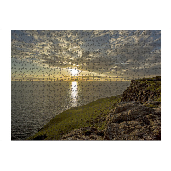 Puzzle Ravensburger "Sonnenuntergang am Neist Point" artboxONE - Natur,Reise / Strand und Meer,Reise / Länder