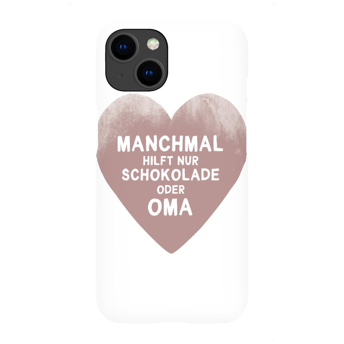 iPhone "Schokolade und Oma" Premium-Case Handyhülle artboxONE