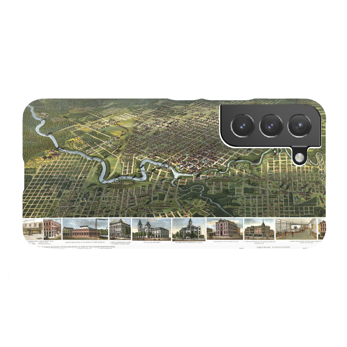 Samsung Galaxy "Houston-Texas Pictorial Map" Premium-Case Handyhülle artboxONE