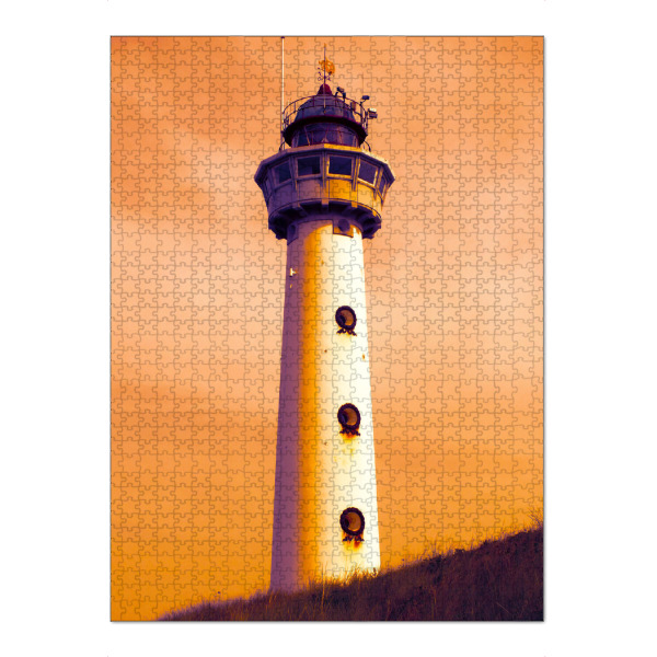 Puzzle Ravensburger "Der Leuchtturm von Egmond, NL" artboxONE - Reise,Architektur,Reise / Strand und Meer,Reise / Länder