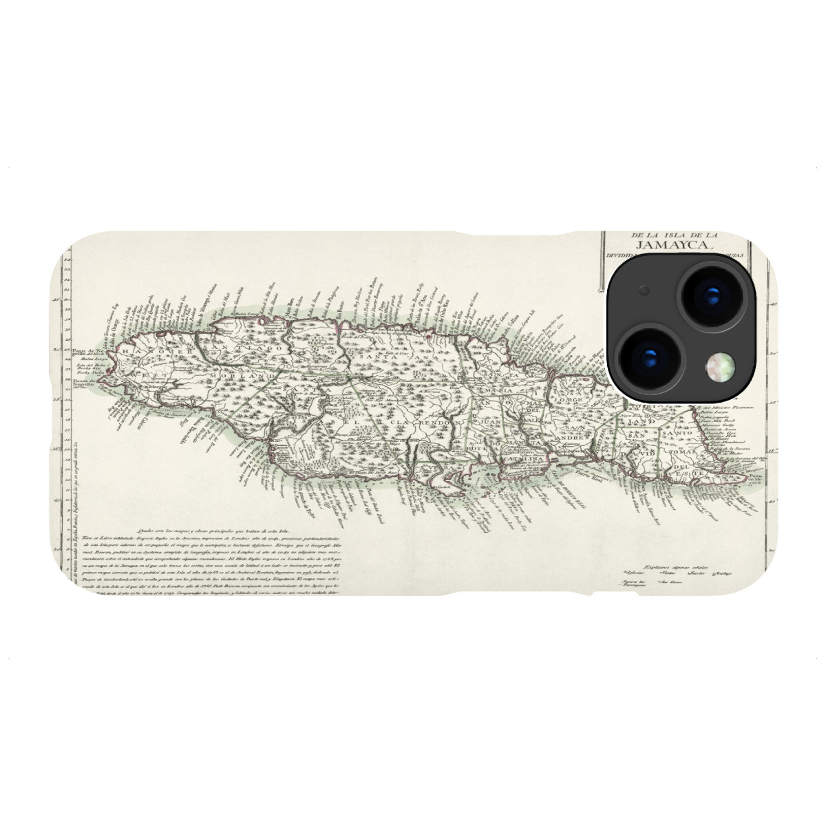 iPhone "Carta de la isla de la Jamayca" Premium-Case Handyhülle artboxONE