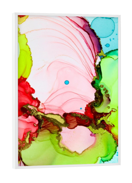 Poster mit weißem Rahmen "Candy collection bunt" artboxONE - Für Kinder,Abstrakt - Alcoholink,Alkoholtinte,Abstract,Abstrakt,Kunst,Art,Candy,Bunt