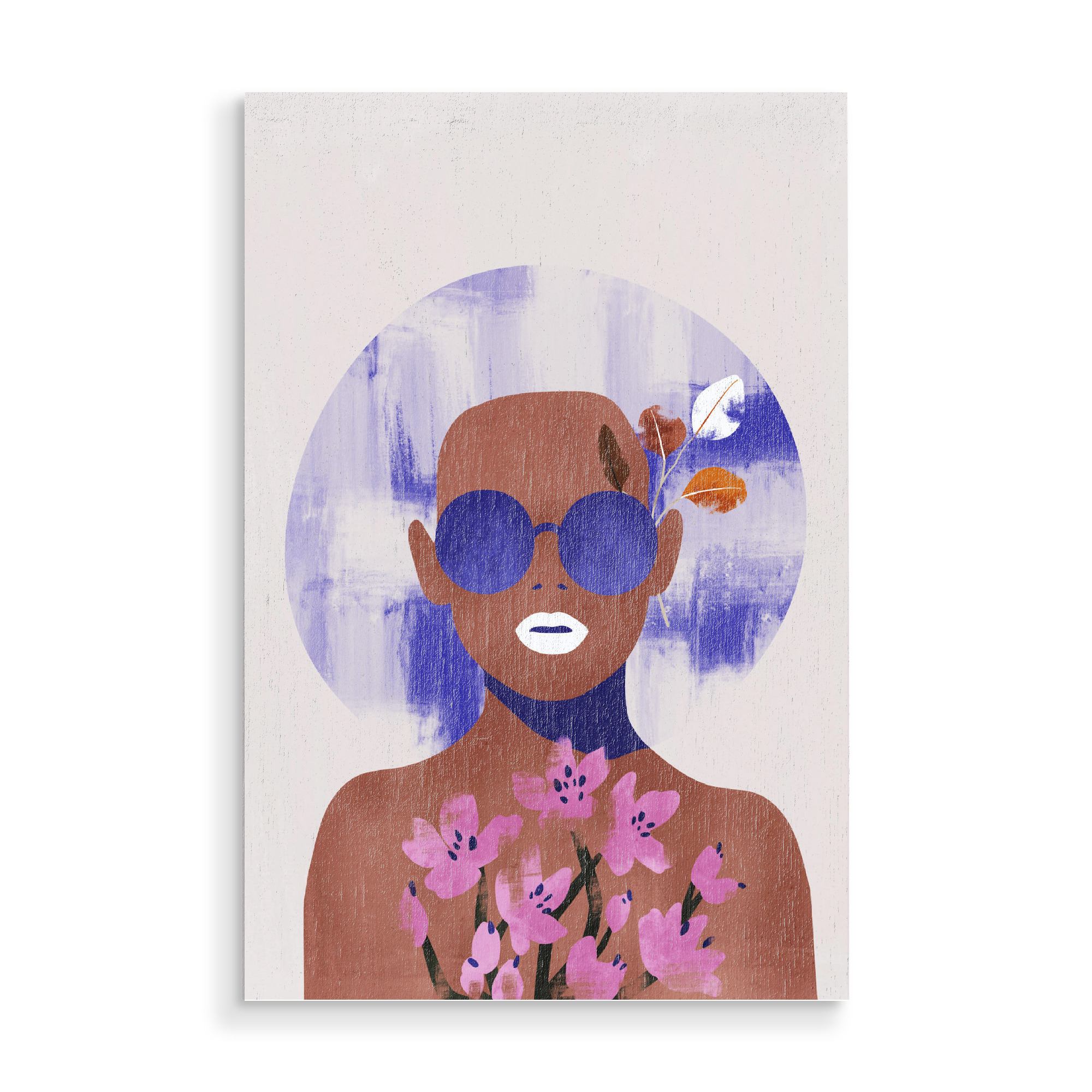 Holzbild "Portrait Floral von TAS" artboxONE - Natur,Floral,Abstrakt